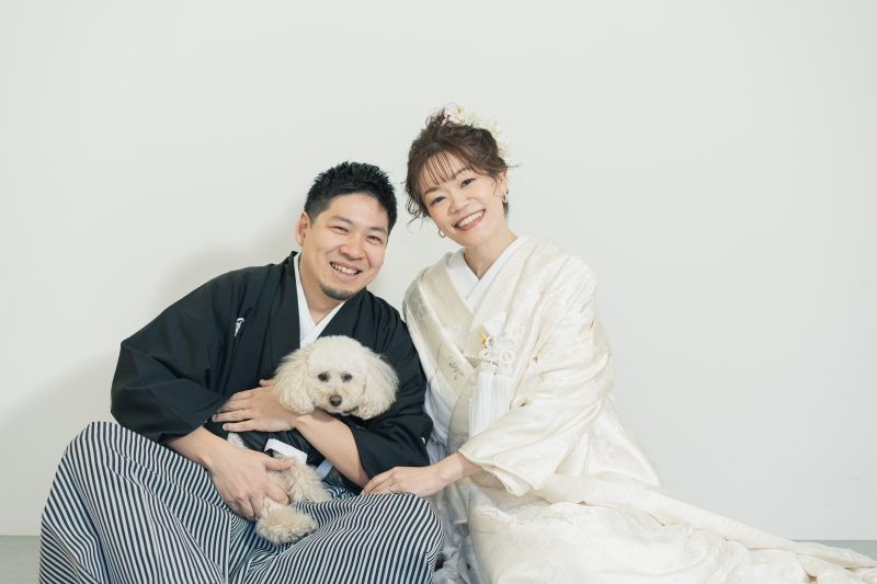 愛犬とフォトウエディング♡
