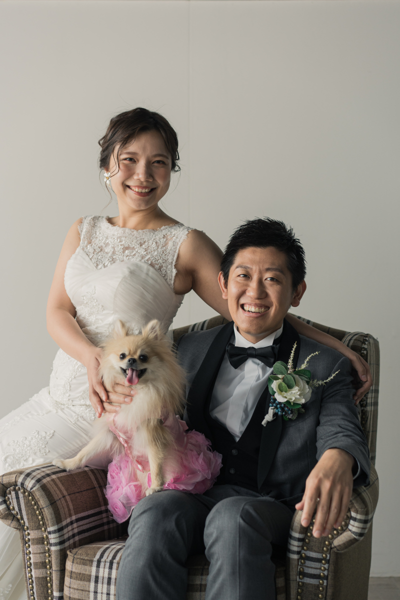 家族のスリーショット