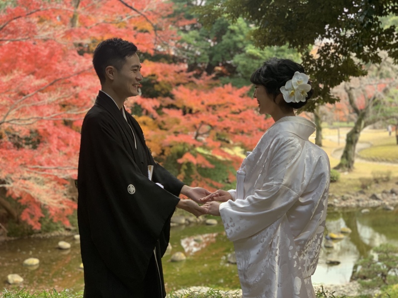 手繋ぎショット