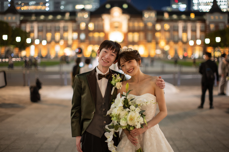 最後は寄り添ってにっこりと！