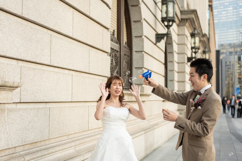 シャボン玉で楽しく♪