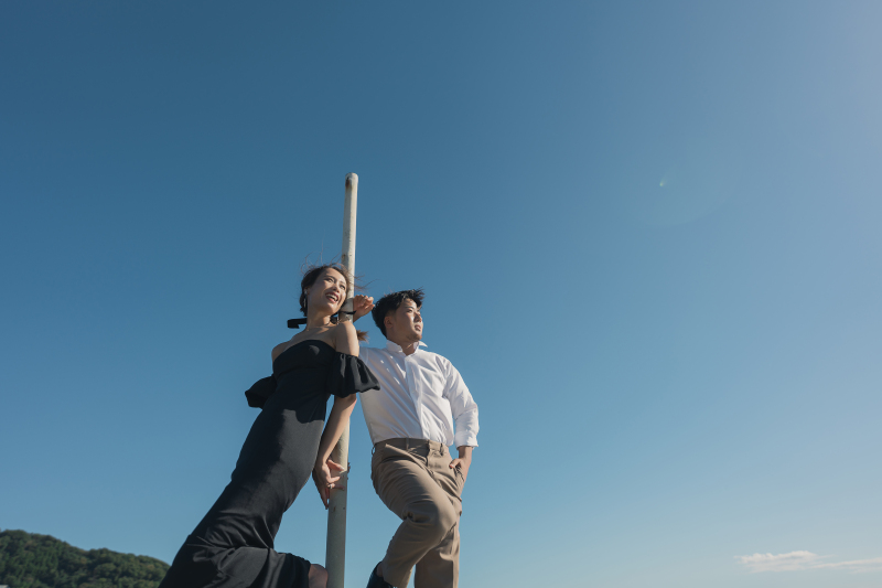 真っ青な空と湘南ならではのショット