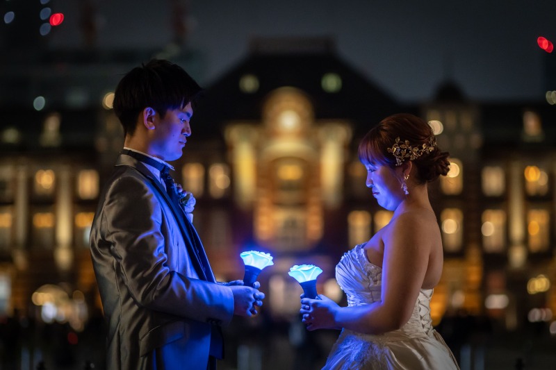 東京駅でもおふたりらしく