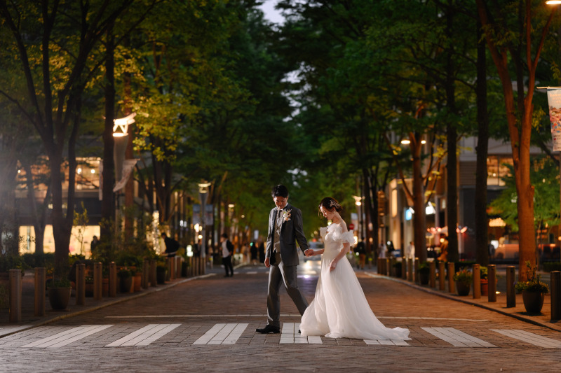 お洒落な横断歩道ショット