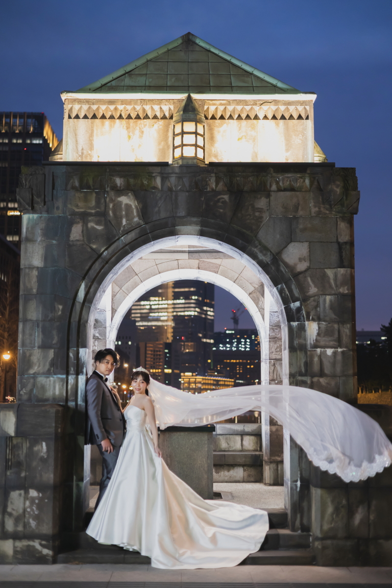 ベールを装着！