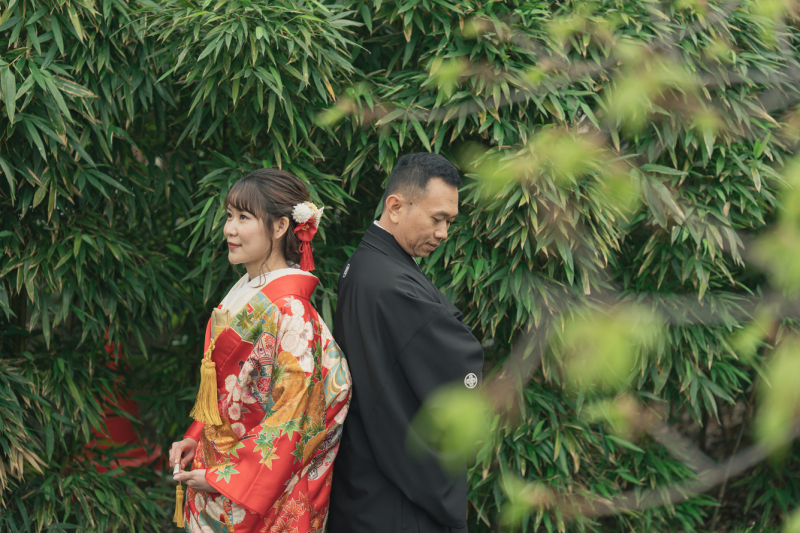 背中合わせショット♡