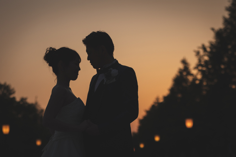 夕暮れのシルエットフォト♡