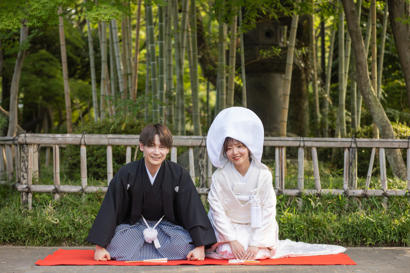 伝統的な角隠しにスタイルチェンジ♪