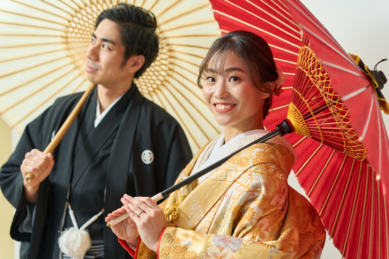 室内でも和傘ショット！
