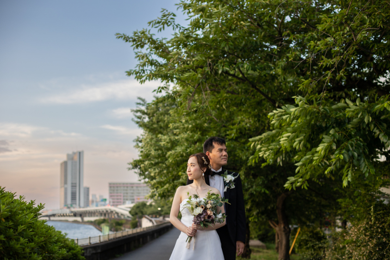 お洒落なポージングで。