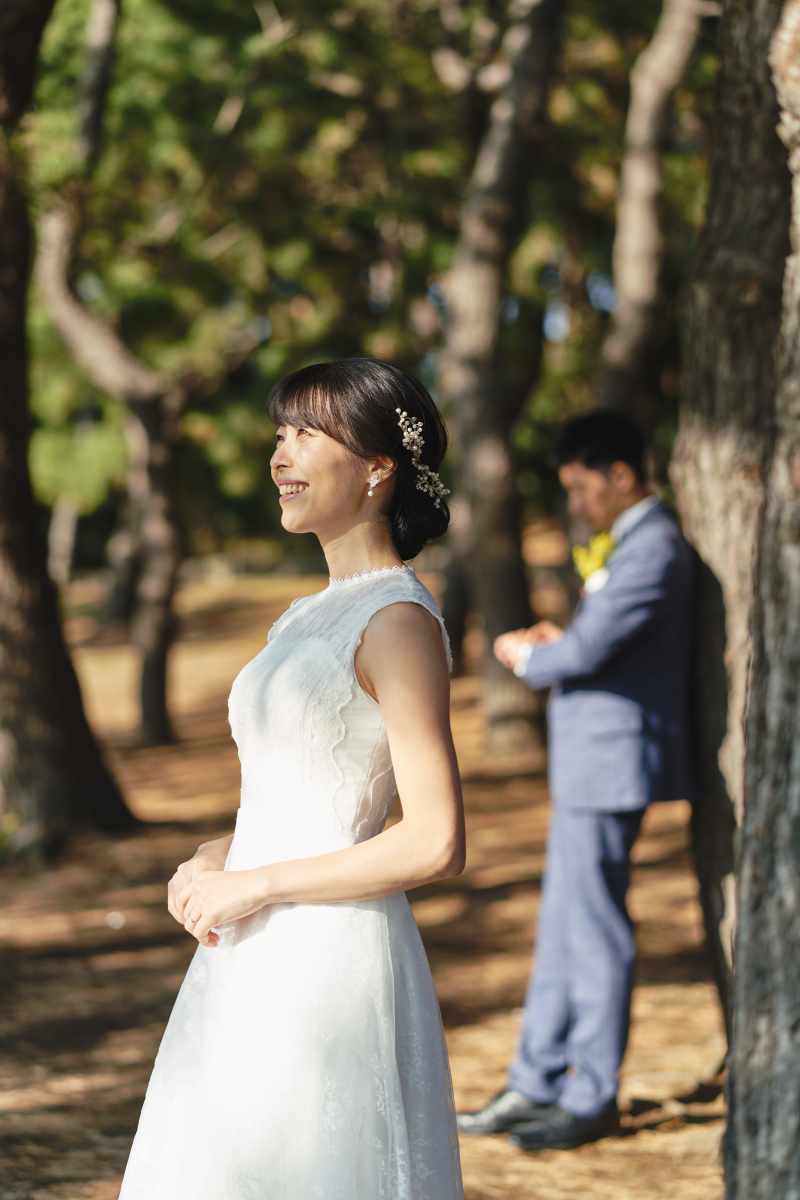 自然の光と影で撮影