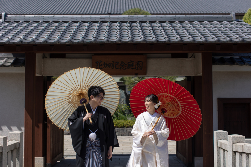 花畑庭園から撮影スタート♪
