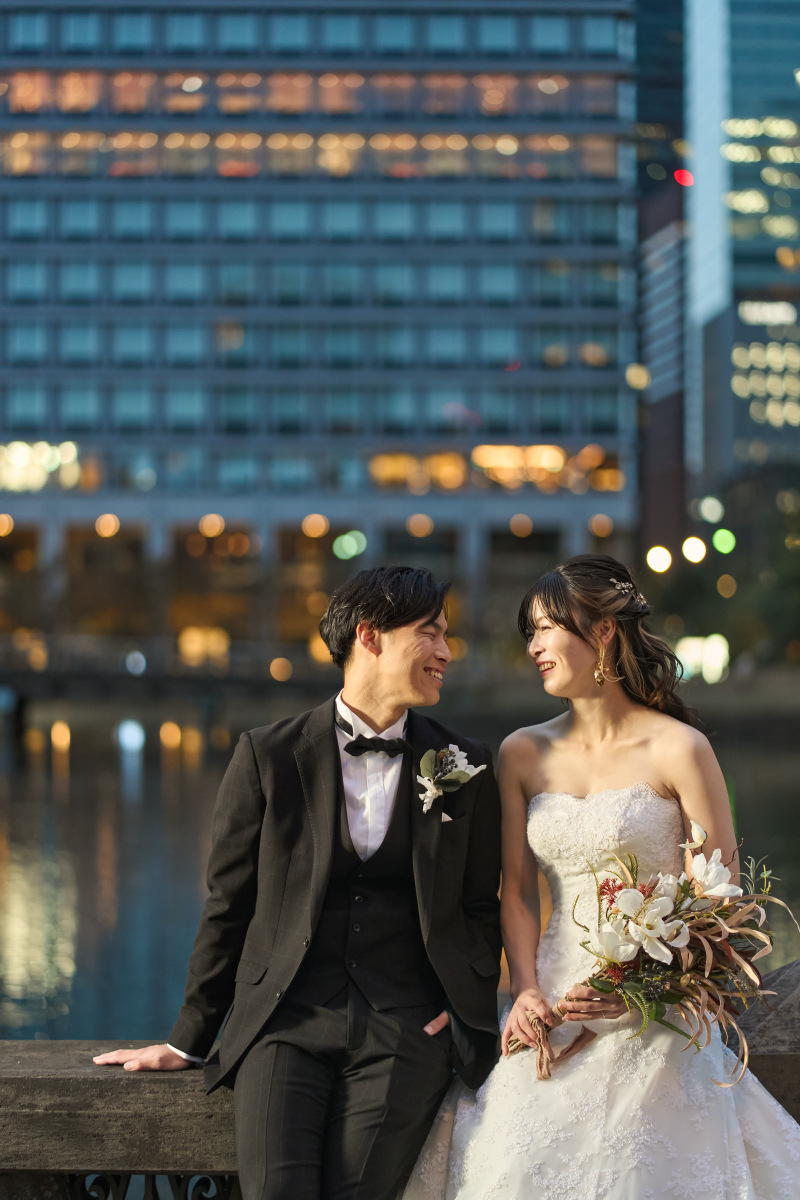 見つめ合うお二人の笑顔にほっこり♡