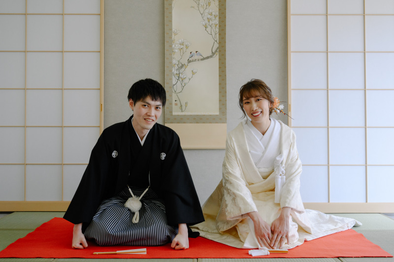 和室風スタジオセットで