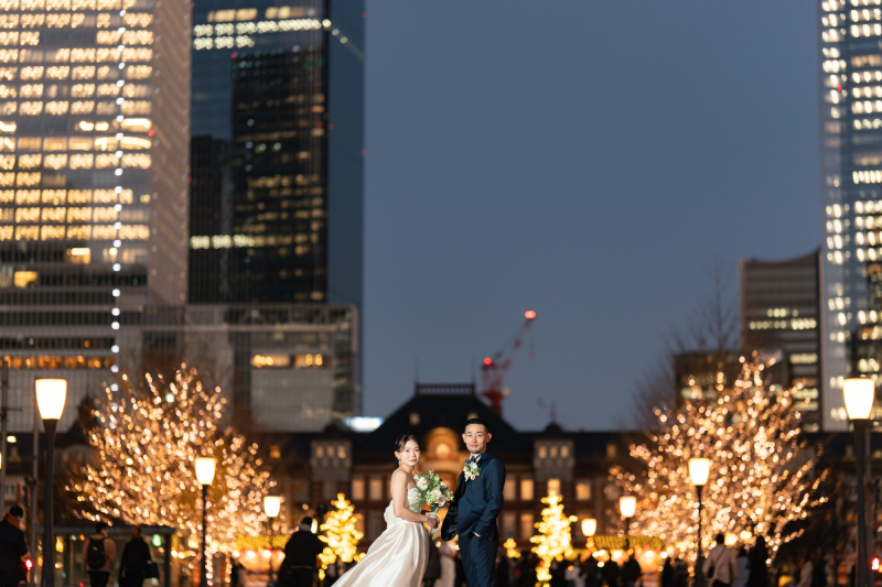 東京駅とイルミネーションの特別なコンビネーション