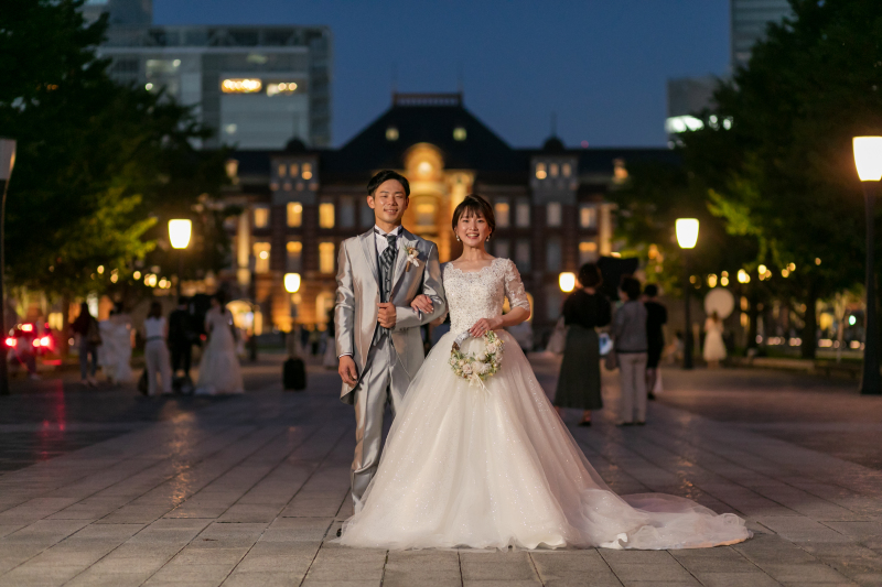 夜はやっぱり東京駅!
