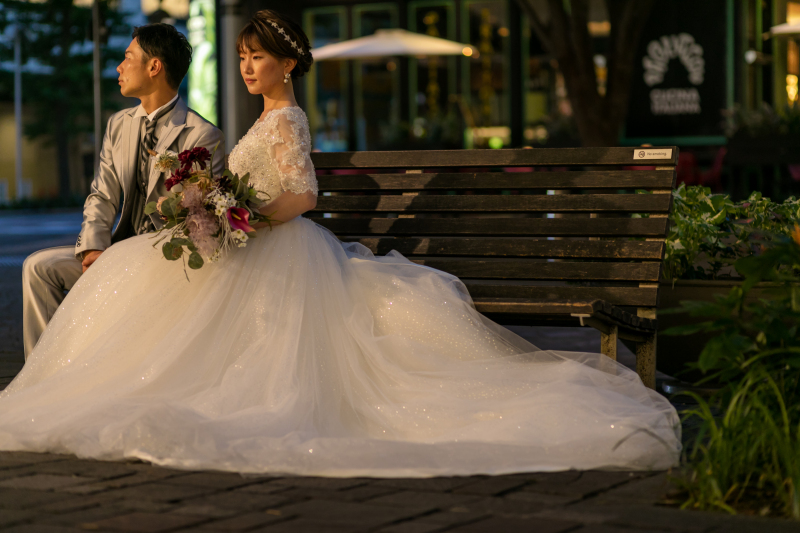 暖かなライティング!仲通り!