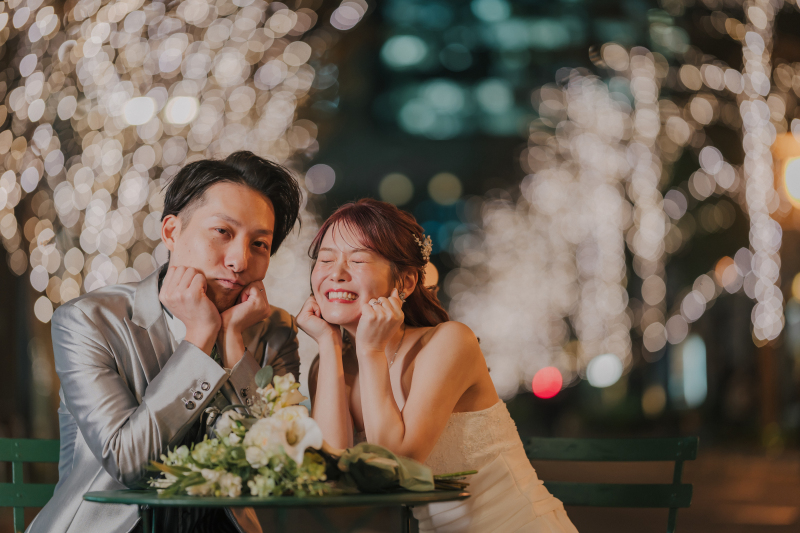 ベンチに座ってぷりっと♡