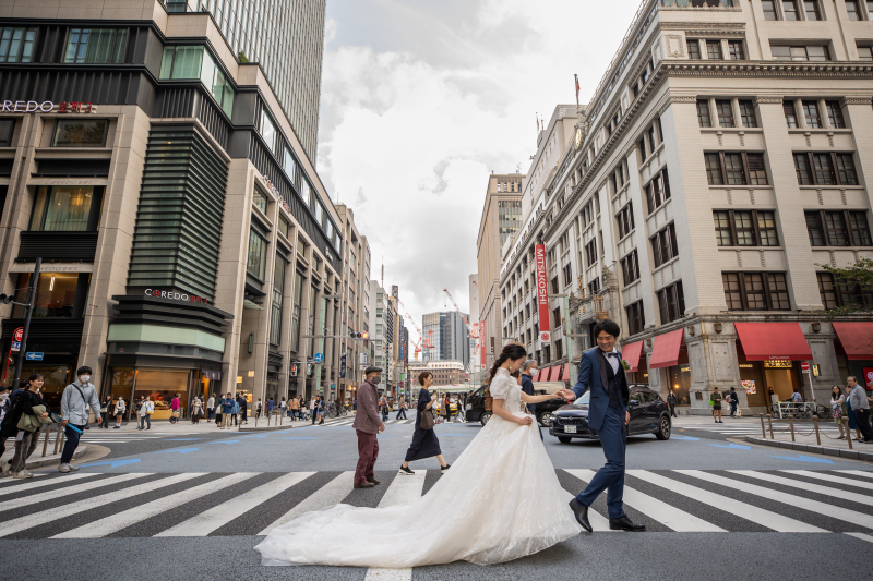 日本橋のど真ん中で…♡