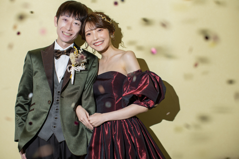 カラーのお衣装でお洒落度を上げて