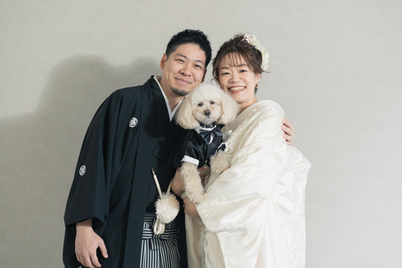 お二人の愛犬をセンターに♪