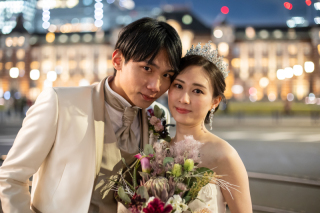 ロマンティックな雰囲気の丸の内撮影