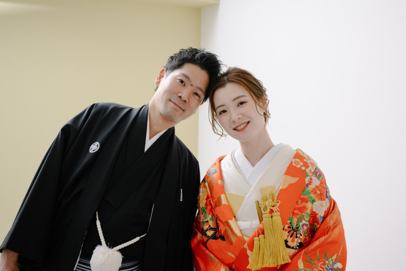 まずはスタジオで、色打ち掛けから♪