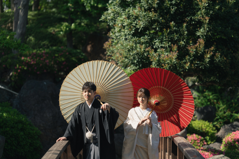 赤と白の映える撮影