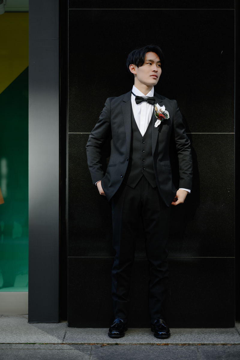 ご新郎もソロショット