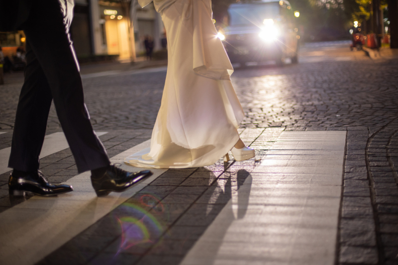 アーティスティックなお足元ショット