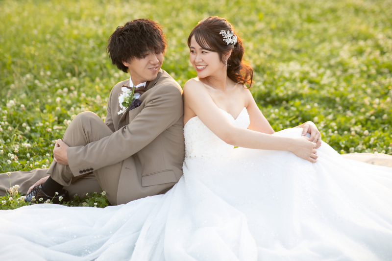 自然な笑顔のお二人♡