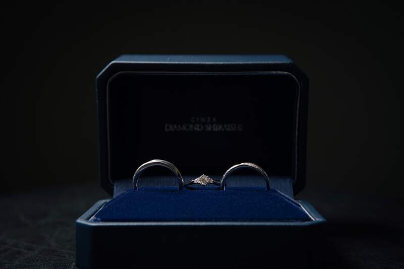 結婚指輪をパシャリ♪