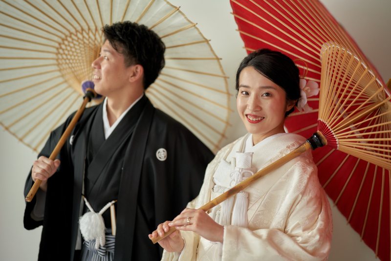 和装はスタジオ撮影で