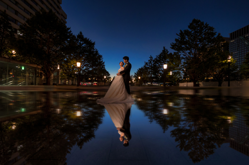 スタジオ&東京丸の内夕暮れロケーション