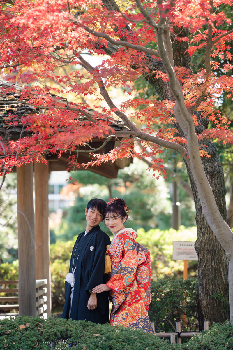 庭園では紅葉が見頃でした！