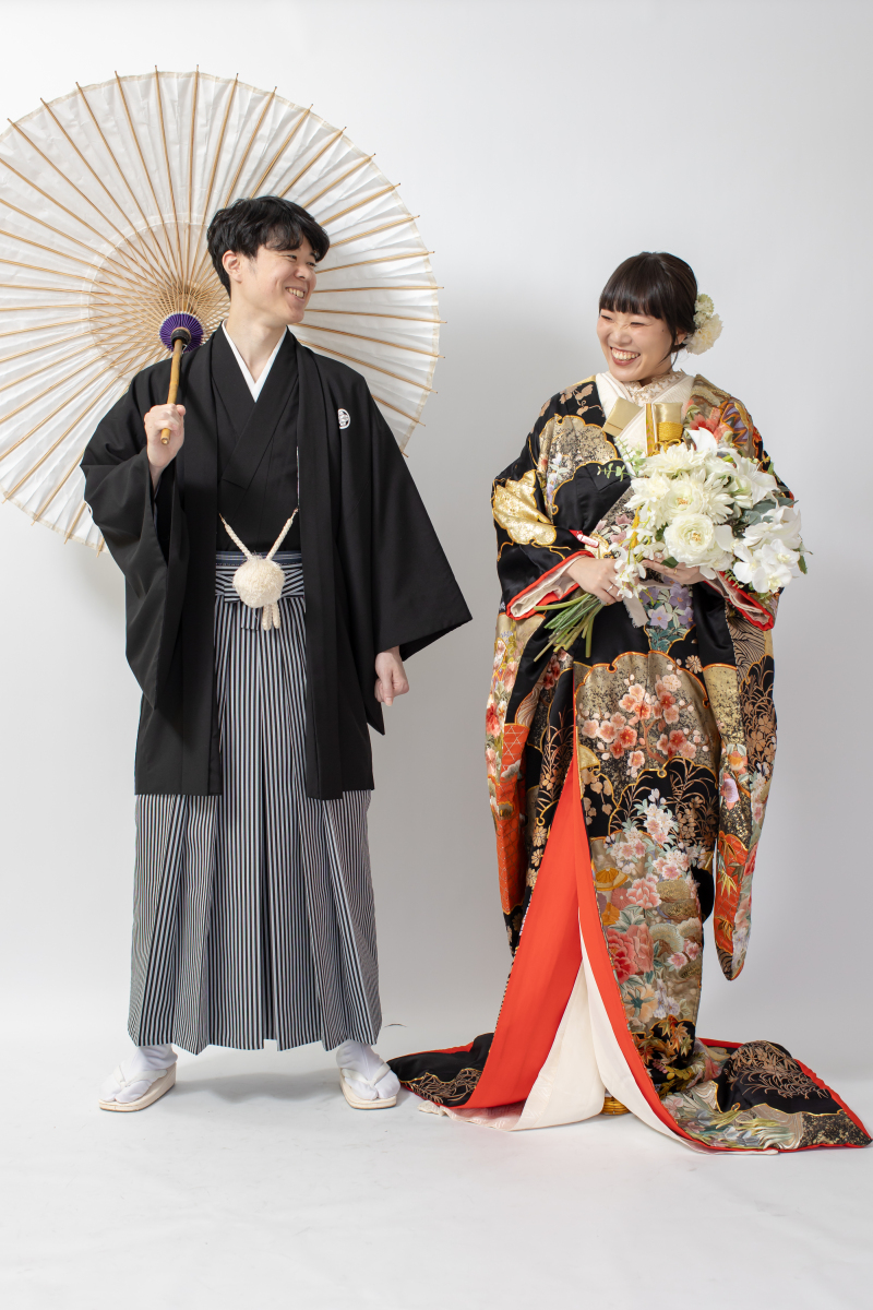 笑顔満開の華やか和装ショット