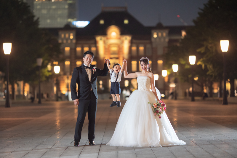 家族3人で東京駅！