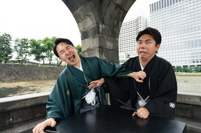 やっぱり変顔で♪