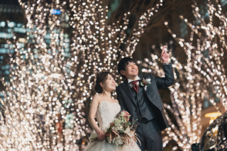 寒波でお寒い中、仲の良い素敵な笑顔を見せてくださいました！