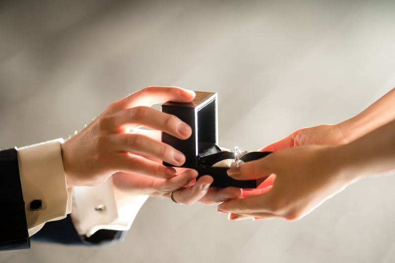 プロポーズシーンのアップ♪