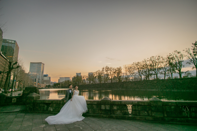 夕暮れのグラデーション