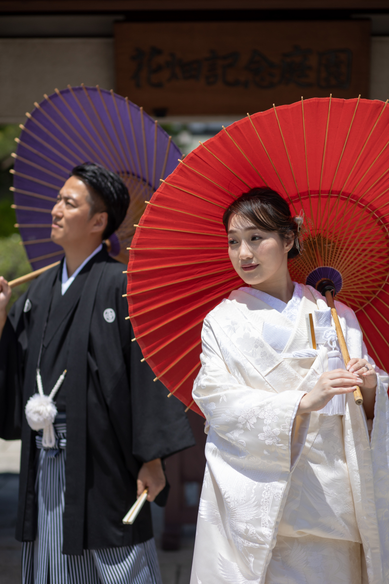 日本庭園ロケへ