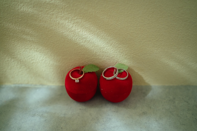 かわいいリンゴのリングボックス♪