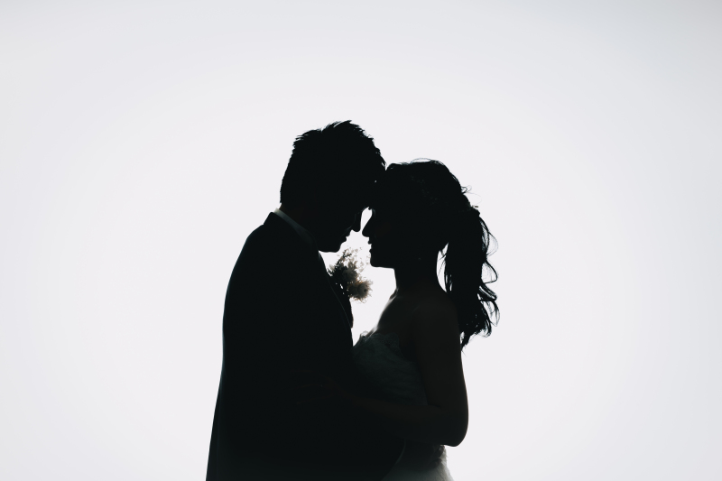 スタジオでシルエット撮影♪