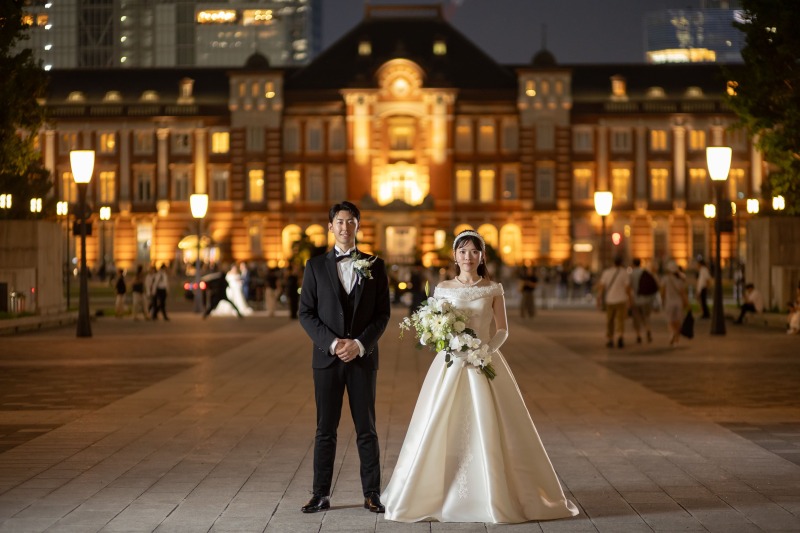 おしゃれな衣装で和装スタジオ洋装ロケーション