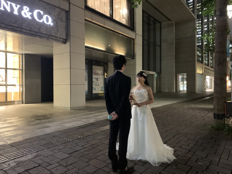 ティファニー前にてプロポーズショット