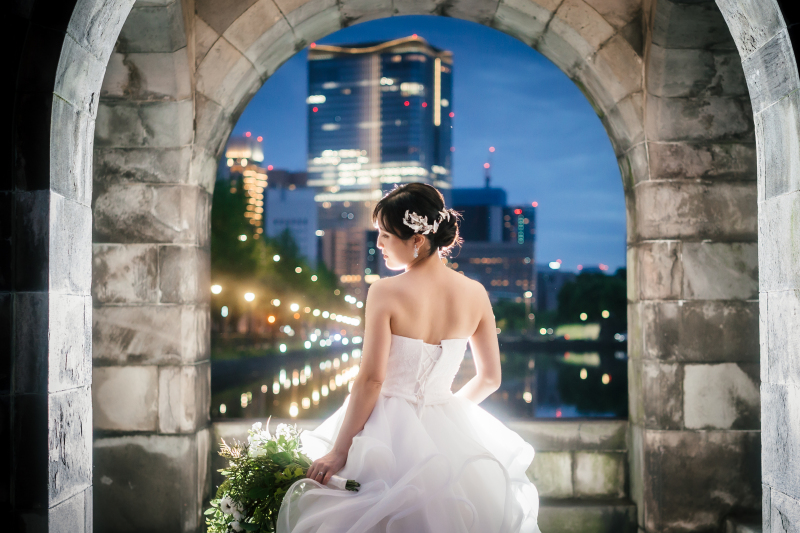 和田倉門のガゼボでソロショット♡