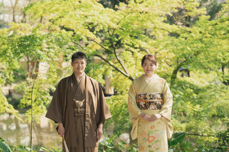 緑溢れる日本庭園から夜の東京駅ロケへ