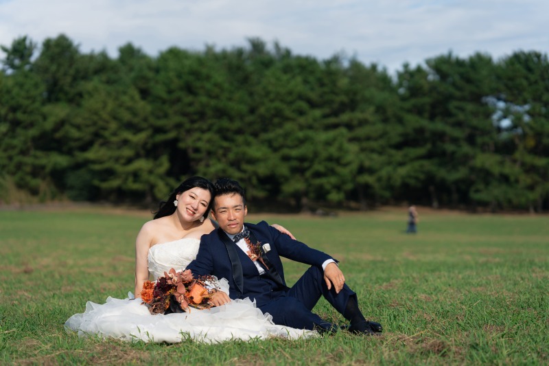 2人で寄り添って