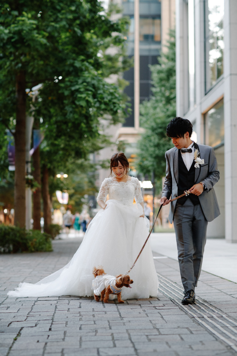 お洒落な通りでお散歩写真！